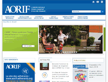 Tablet Screenshot of aorif.org